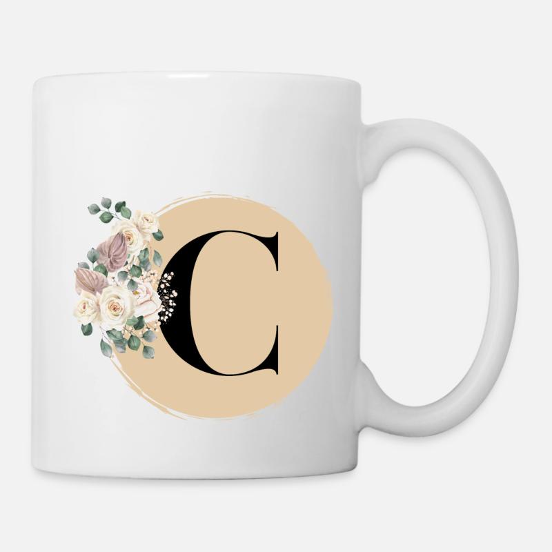 Buchstabe C - Tasse - Weiß