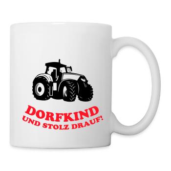 Dorfkind und stolz drauf! - Tasse - Weiß - Rechts