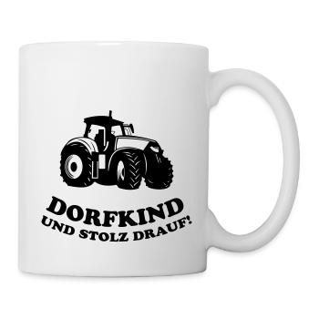 Dorfkind und stolz drauf! - Tasse - Weiß - Rechts