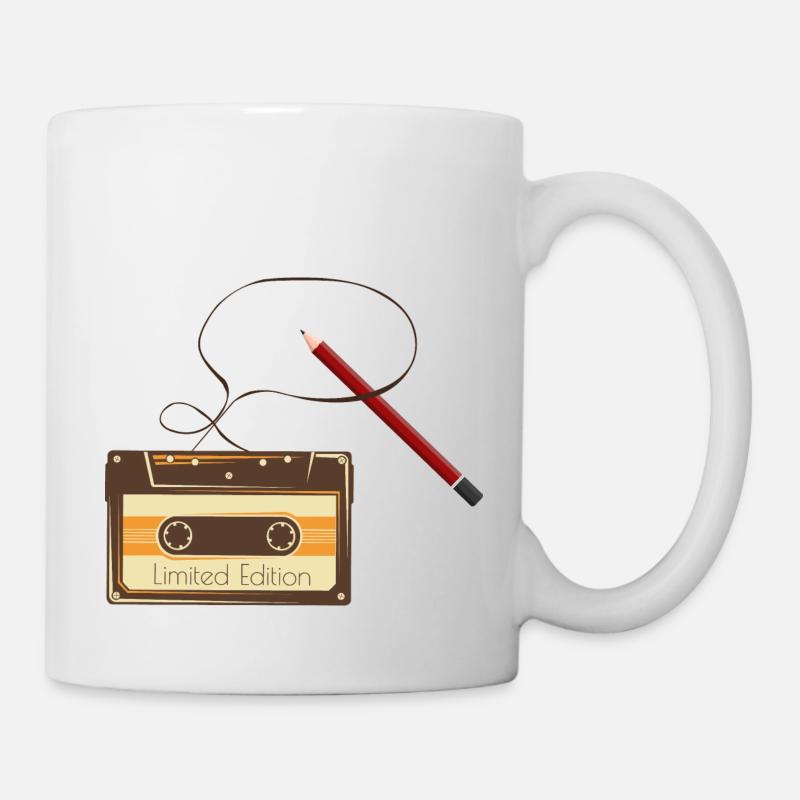 Kassette - Tasse - Weiß