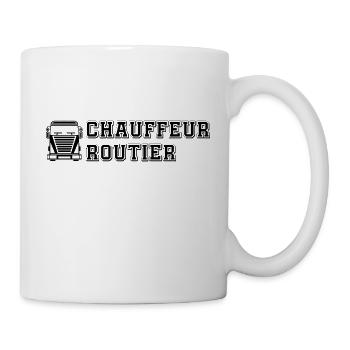 camion chauffeur routier - Mug blanc - blanc - Droite