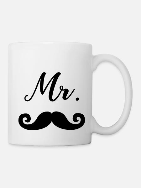 Mr Moustache - Tasse - Weiß