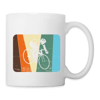 Motard / Vélo - Mug blanc - blanc - Droite