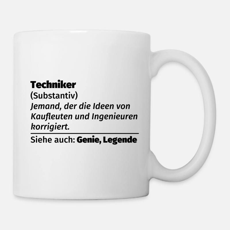 Techniker Definition - Tasse - Weiß