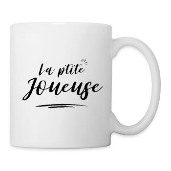 La ptite Joueuse motif foncé - Mug blanc - blanc - Droite