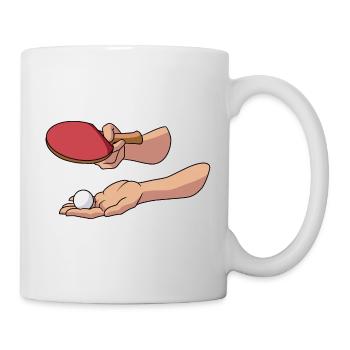Serve Table tennis ball Table tennis player - Mug - white - Right