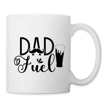 Dad Fuel Papa Vatertag Bier - Tasse - Weiß - Rechts