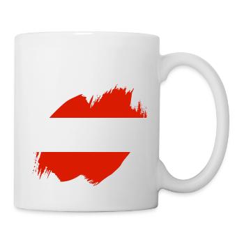 Austria Flag Austria Austrian Flag AT - Mug - white - Right