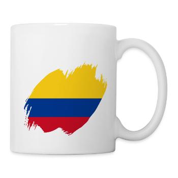 Drapeau de la Colombie Vintage Drapeau colombien - Mug blanc - blanc - Droite