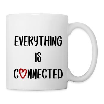 everything is connected love connection relationship - Mug - white - Right