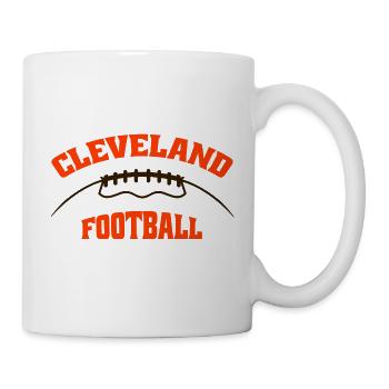 Cleveland Football - Mug - white - Right