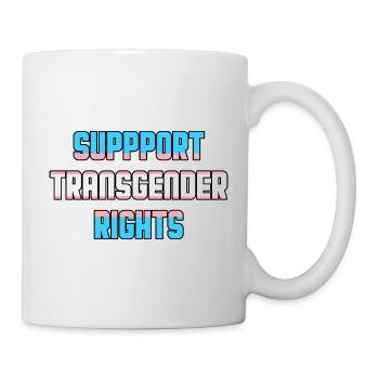 Support Transgender Rights Trans Pride LGBTQ - Mug - white - Right