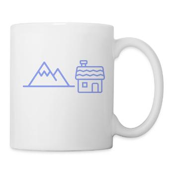 Haus am Berg - Tasse - Weiß - Rechts