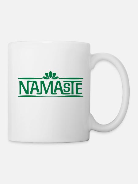 Namaste - Tasse - Weiß