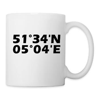 Tilburg coordinates - Mug - white - Right