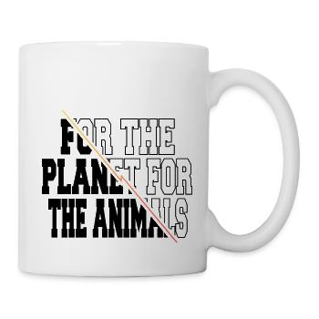 gift idea bday sayings plant based cool food - Tasse - Weiß - Rechts