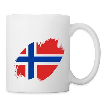 Norway Flag Scandinavia Norwegian Flag - Mug - white - Right