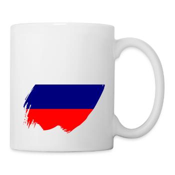 Russia Flag Vintage Russian Flag Used Look - Mug - white - Right