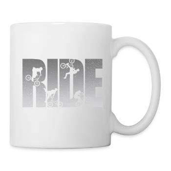 BMX Rider Ride Bicycle Retro Urban - Mug - white - Right