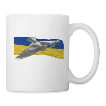Paix Ukraine - Mug blanc - blanc - Droite