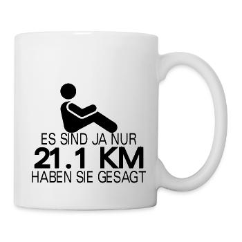 Triathlon Swim Bike Run Marathonun - Tasse - Weiß - Rechts