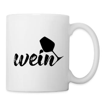 Wein, schwarz - Tasse - Weiß - Rechts