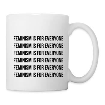 Feminism is for everyone Feminism Writing - Mug - white - Right