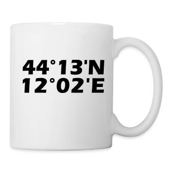 Forlì Koordinaten - Tasse - Weiß - Rechts