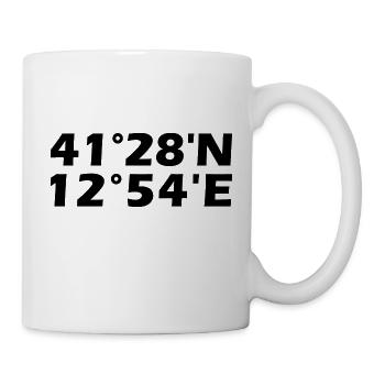 Latina Koordinaten - Tasse - Weiß - Rechts