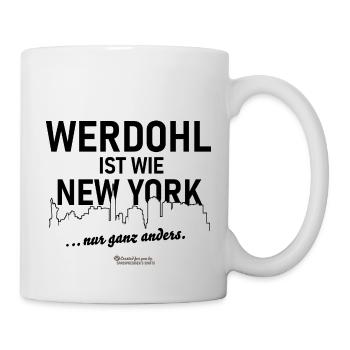 Werdohl ist wie New York - Tasse - Weiß - Rechts