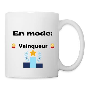 En mode vainqueur - Mug blanc - blanc - Droite