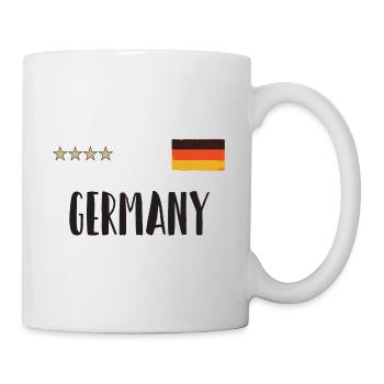 Allemagne Maillot de football Drapeau allemand - Mug blanc - blanc - Droite