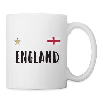 England Fußball Trikot Englische Flagge - Tasse - Weiß - Rechts