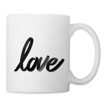 Lettrage d’amour - Mug blanc - blanc - Droite
