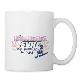 Surfen Sie im Paradies - Tasse - Weiß - Rechts