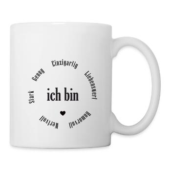 ich bin - Tasse - Weiß - Rechts
