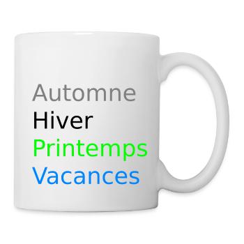 Automne hiver printemps vacances - Mug blanc - blanc - Droite