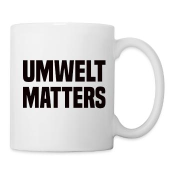 Umwelt Matters Klimawandel - Tasse - Weiß - Rechts