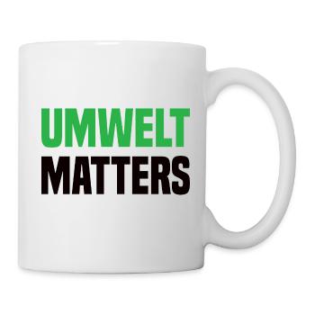 Umwelt Matters Klimawandel - Tasse - Weiß - Rechts