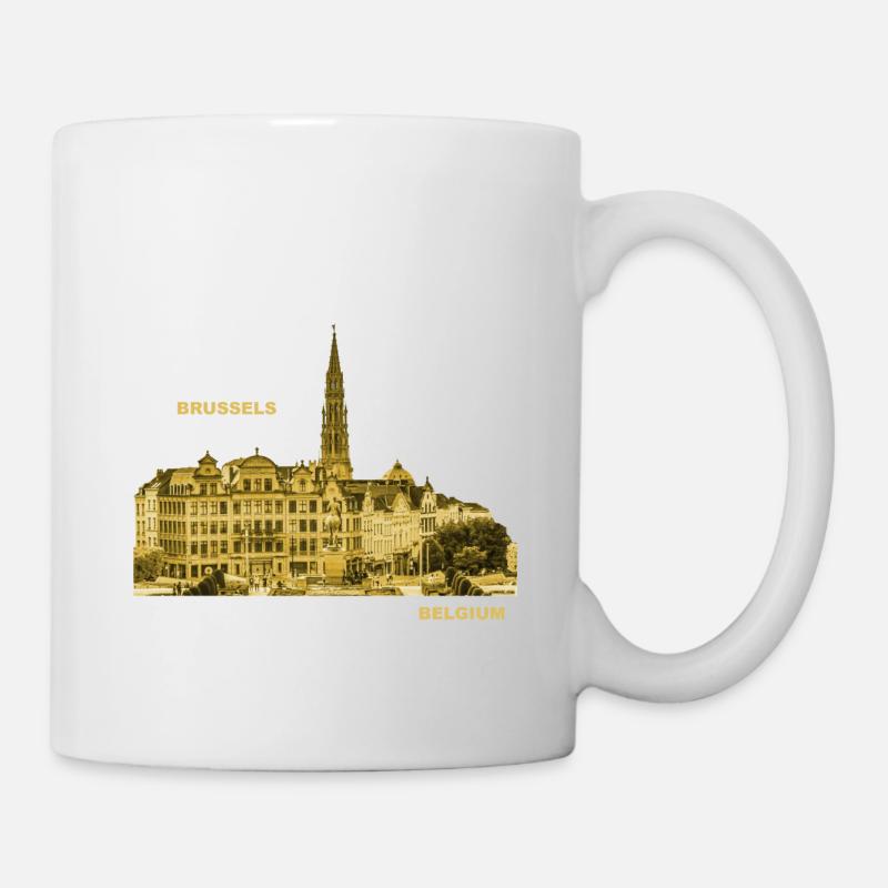 Musée De Bruxelles Belgique Capitale Benelux Europe - Mug blanc - blanc