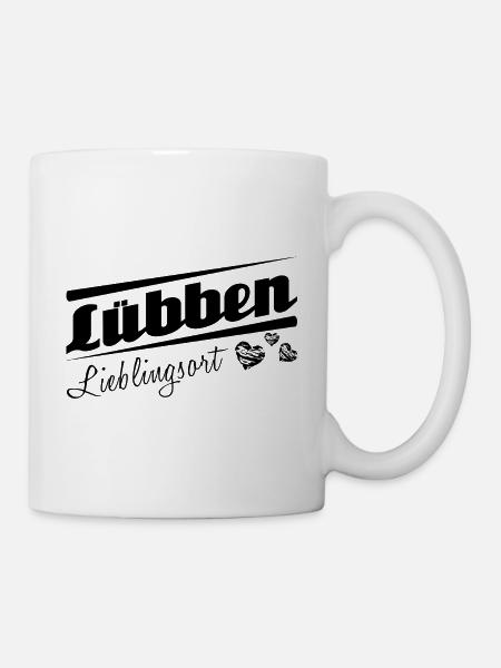 Lübben - Lieblingsort mit Stadtnamen - Tasse - Weiß