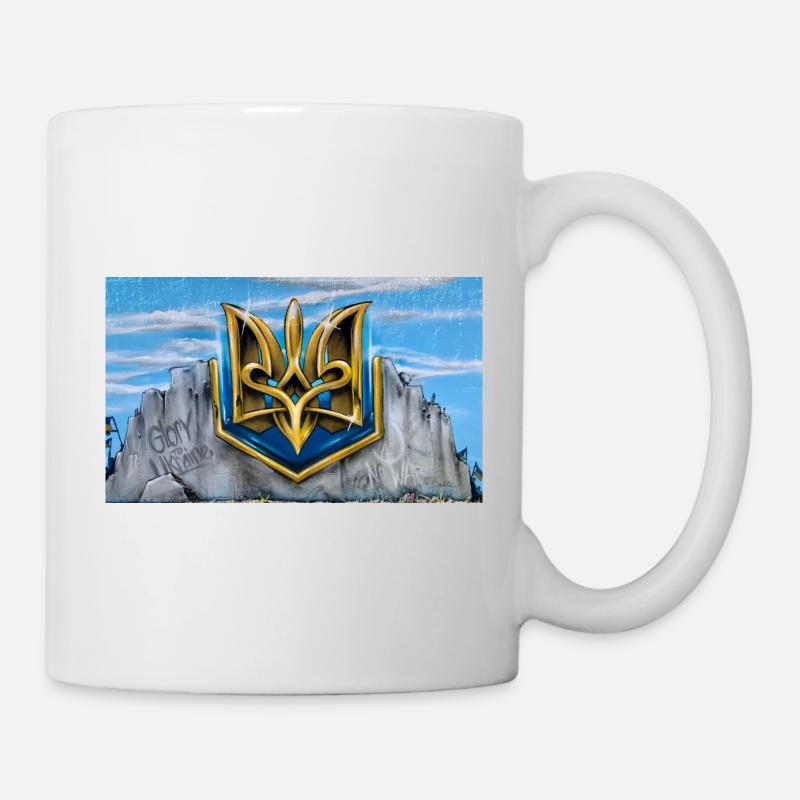 Glory To Ukraine - Tasse - Weiß