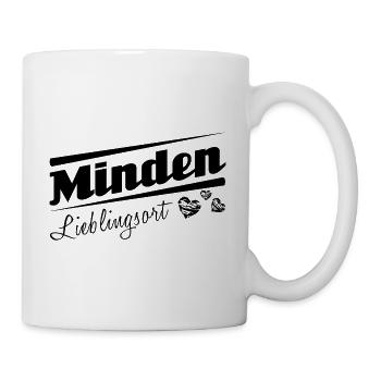 Minden - Lieblingsort mit Stadtnamen - Tasse - Weiß - Rechts