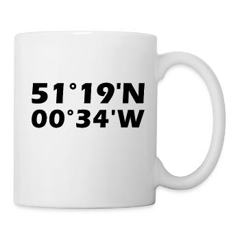 Woking coordinates - Mug - white - Right