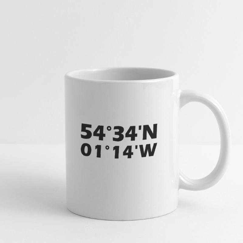 Middlesbrough coordinates Mug