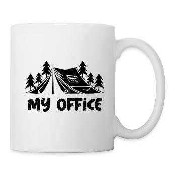 My Office Tents Nature Wilderness Camping - Mug - white - Right