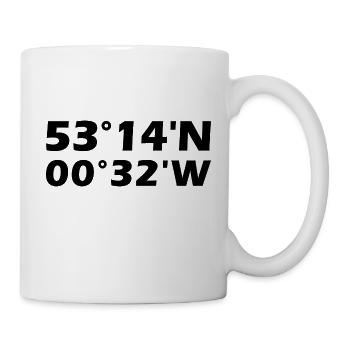 Lincoln Coordinates - Mug - white - Right