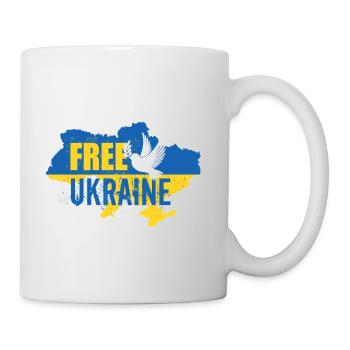 Ukraine libre - Mug blanc - blanc - Droite