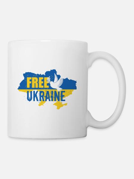Ukraine libre - Mug blanc - blanc