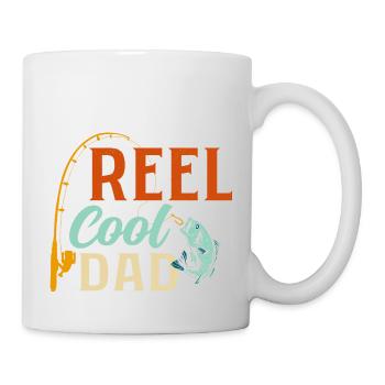 Reel Cool Papa Pêcheur Pêcheur - Mug blanc - blanc - Droite